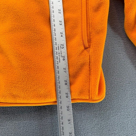 Uniqlo Jacket Womens Extra Large Orange Fleece Full Zip Long Sleeve Lightweight - Picture 9 of 14